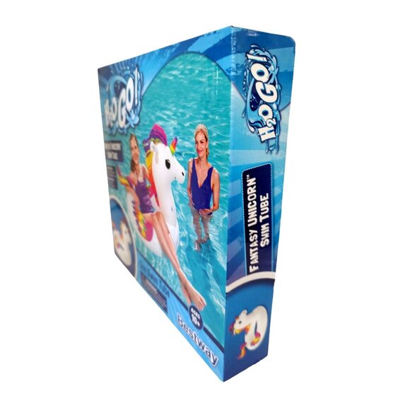 H2O Go! Unicorn Swim Tube Inflatable Pool Float For Ages 10+ By Bestway - Picture 6 of 6